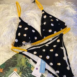 Cupshe Polka Dot Triangle Bikini NWT SZ: L